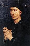 Rogier van der Weyden Portrait Diptych of Laurent Froimont painting